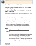 Cover page: Likelihood‐based analysis of longitudinal data from outcome‐related sampling designs