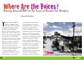 Cover page: Where Are the Voices? Moving Beyond HIV in the Lives of Female Sex Workers