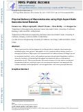 Cover page: Physical Delivery of Macromolecules using High-Aspect Ratio Nanostructured Materials