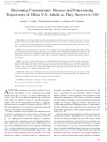 Cover page: Becoming Centenarians: Disease and Functioning Trajectories of Older U.S. Adults as They Survive to 100