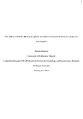 Cover page: The Effect of 5-HTTLPR Polymorphism on Callous-Unemotional Traits in Adolescent Psychopaths