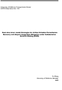 Cover page: Real-time Inter-modal Strategies for Airline Schedule Perturbation Recovery and Airport Congestion Mitigation under Collaborative Decision Making (CDM)