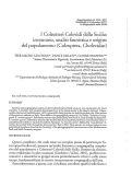 Cover page: I Coleotteri Colevidi della Sicilia: inventario, analisi faunistica e origine del popolamento (Coleoptera, Cholevidae)