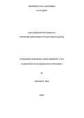 Cover page: Learning Beyond the Classroom: Community Partnerships for Project-based Learning