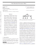 Cover page: The extended parameter filter