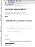 Cover page: Prior endogenous and exogenous estrogen and incident dementia in the 10th decade of life: The 90+ Study