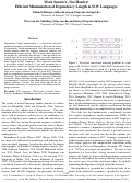 Cover page: Work Smarter...Not Harder: Efficient Minimization of Dependency Length in SOV Languages