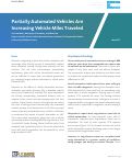 Cover page: Partially Automated Vehicles Are Increasing Vehicle Miles Traveled