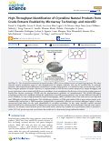 Cover page: High-Throughput Identification of Crystalline Natural Products from Crude Extracts Enabled by Microarray Technology and microED.