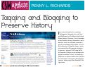 Cover page: Tagging and Blogging to Preserve History