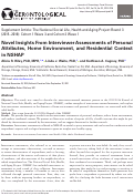 Cover page: Novel Insights From Interviewer Assessments of Personal Attributes, Home Environment, and Residential Context in NSHAP