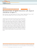 Cover page: Structural basis of ligand interaction with atypical chemokine receptor 3