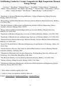 Cover page of Self-Heating Conductive Ceramic Composites for High Temperature Thermal Energy Storage