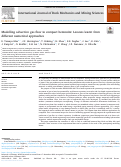 Cover page: Modelling advective gas flow in compact bentonite: Lessons learnt from different numerical approaches