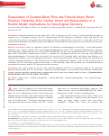 Cover page: Dissociation of Cerebral Blood Flow and Femoral Artery Blood Pressure Pulsatility After Cardiac Arrest and Resuscitation in a Rodent Model: Implications for Neurological Recovery