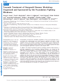 Cover page: Towards Treatment of Stargardt Disease: Workshop Organized and Sponsored by the Foundation Fighting Blindness.