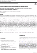 Cover page: Clinical evaluation of a novel subcutaneous lactate monitor