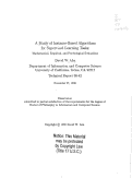 Cover page: A study of instance-based algorithms for supervised learning tasks : mathematical, empirical, and psychological evaluations