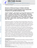 Cover page: Relevance of Molecular Groups in Children with Newly Diagnosed Atypical Teratoid Rhabdoid Tumor: Results from Prospective St. Jude Multi-institutional Trials.