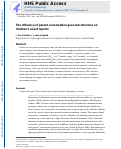 Cover page: The influence of parent conversation goal and structure on childrens event reports.