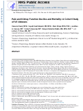 Cover page: Pain and Kidney Function Decline and Mortality: A Cohort&nbsp;Study&nbsp;of US Veterans