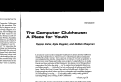 Cover page: The computer clubhouse: A place for youth