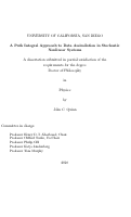 Cover page: A path integral approach to data assimilation in stochastic nonlinear systems