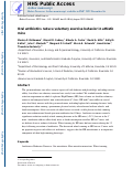 Cover page: Oral antibiotics reduce voluntary exercise behavior in athletic mice.