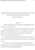 Cover page: Are bilingual children better at ignoring perceptually misleading information? A novel test