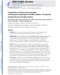 Cover page: Complications of Endoscopic Retrograde Cholangiopancreatography in Pediatric Patients; A Systematic Literature Review and Meta-Analysis.