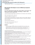 Cover page: HIV prevention trial design in an era of effective pre-exposure prophylaxis