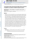 Cover page: A Prospective Study of Humoral and Cellular Immune Responses to Hepatitis B Vaccination in Habitual Marijuana Smokers