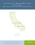 Cover page: Enforcing City Minimum Wage Laws in California: Best Practices and City-State Partnerships