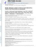 Cover page: Biallelic pathogenic variants in COX11 are associated with an infantile-onset mitochondrial encephalopathy.