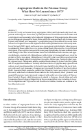 Cover page: Angiosperm clades in the potomac group: What have we learned since 1977?