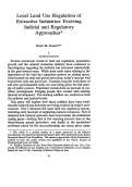 Cover page: Local Land Use Regulation of Extractive Industries: Evolving Judicial and Regulatory Approaches