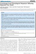 Cover page: Psychological and Physiological Responses following Repeated Peer Death