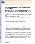 Cover page: Promoting reproductive options for HIV‐affected couples in sub‐Saharan Africa