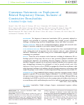 Cover page: Consensus Statements on Deployment-Related Respiratory Disease, Inclusive of Constrictive Bronchiolitis: A Modified Delphi Study.