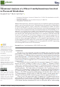 Cover page: Mutational Analysis of a Wheat O-methyltransferase Involved in Flavonoid Metabolism