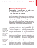 Cover page: Elucidating the molecular architecture of adaptation via evolve and resequence experiments