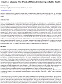 Cover page of Insulin as a Luxury: The Effects of Medical Brokering on Public Health