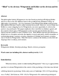 Cover page: ‘Blind’ to the obvious: Wittgenstein and Köhler on the obvious and the hidden