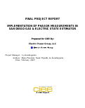 Cover page: Implementation of Phasor Measurements in San Diego Gas &amp; Electric State Estimator