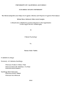 Cover page: The Relationship Between Subjective Cognitive Decline and Objective Cognitive Performance Within Three Different Older Adult Samples