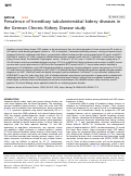 Cover page: Prevalence of hereditary tubulointerstitial kidney diseases in the German Chronic Kidney Disease study.