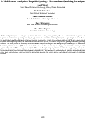 Cover page: A Model-based Analysis of Impulsivity using a Slot-machine Gambling Paradigm