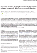 Cover page: In the blink of an eye: relating positive-feedback sensitivity to striatal dopamine D2-like receptors through blink rate.