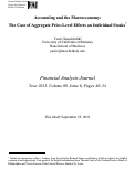 Cover page: Accounting and the Macroeconomy: The Case of Aggregate Price-Level Effects on Individual Stocks