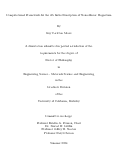 Cover page: Computational Framework for the Ab Initio Description of Noncollinear Magnetism